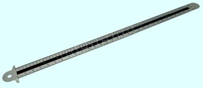 Typometer - aus Stahl 
