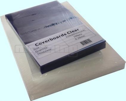 Deckblätter PVC-Folie, glasklar mit glänzender Oberfläche für alle Bindesysteme A3, 0,20 mm