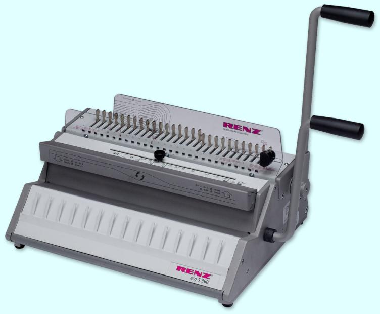 RENZ ECO S 360 kombinierte Handstanz- und Schließmaschine 2:1 