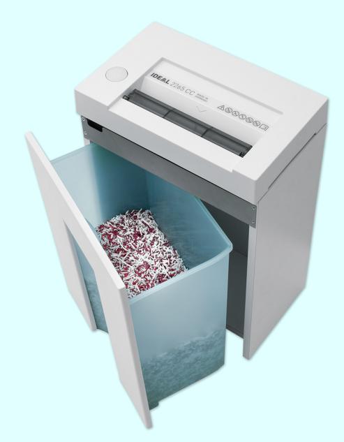 IDEAL 2265 Aktenvernichter, 220 mm, 200 W 