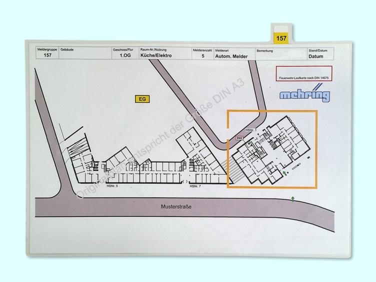 Onglematic 5 A3 P+, manuelle Registerstanze, für Feuerwehrlaufkarten 